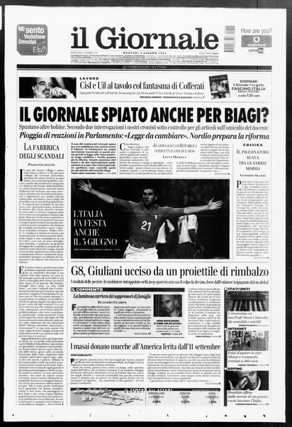 Il giornale : quotidiano del mattino